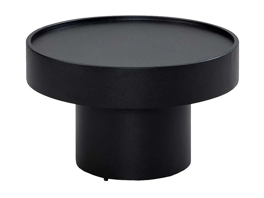 Designercouchtisch Sofatisch in Schwarz aus Metall