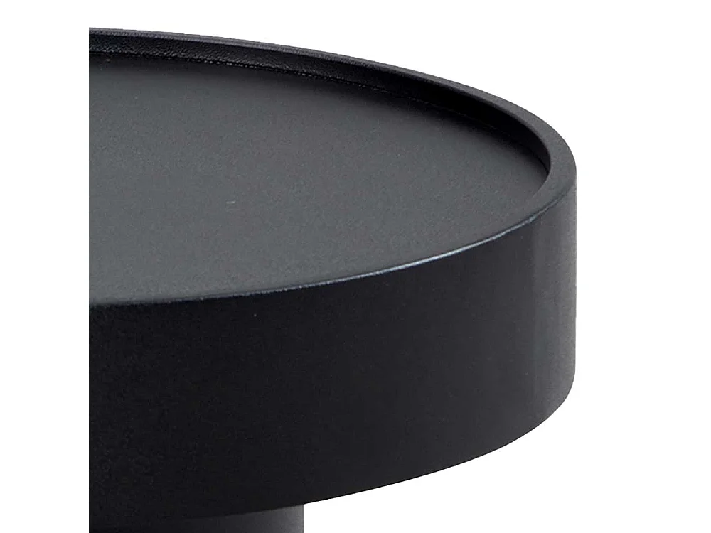 Designercouchtisch Sofatisch in Schwarz aus Metall