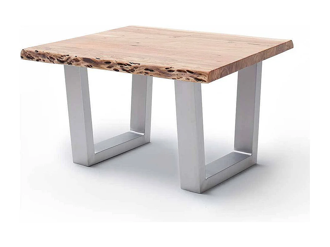 Industrial Wohnzimmertisch mit natürlicher Baumkante Akazie Massivholz