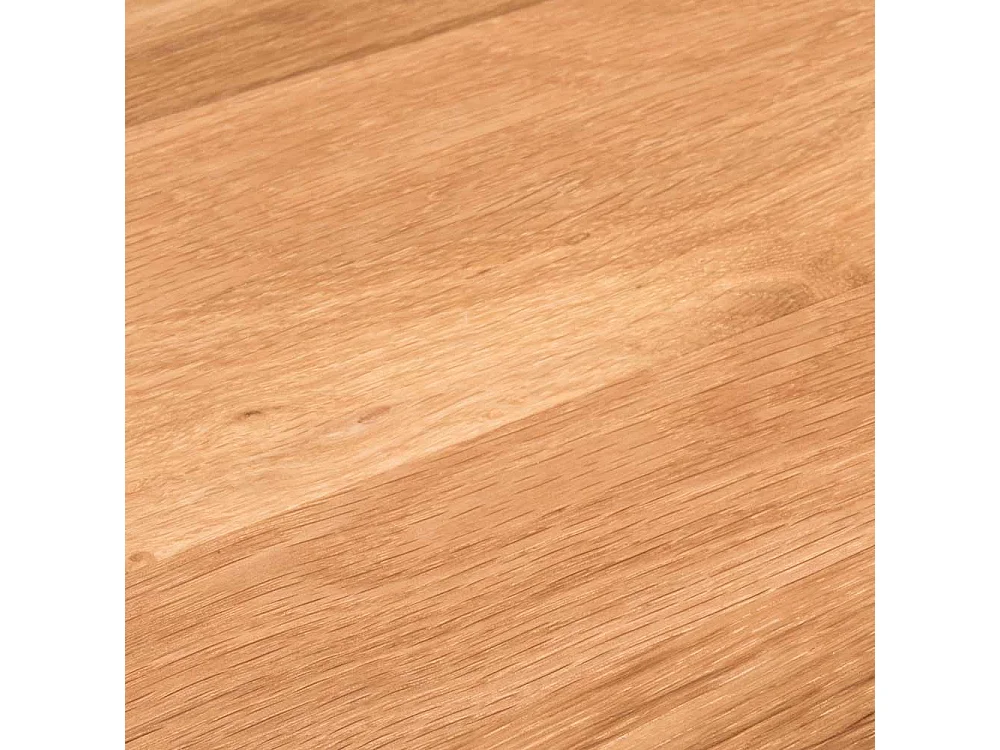 Couchtisch Set aus Asteiche Massivholz Metall (zweiteilig)