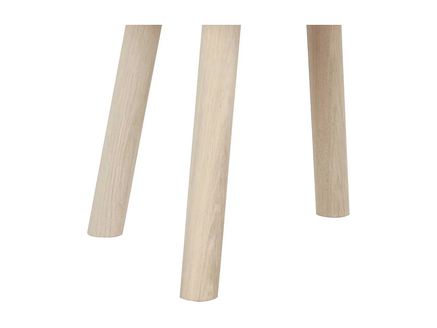 Couchtisch mit beiger Marmorplatte Gestell in Eiche White Wash