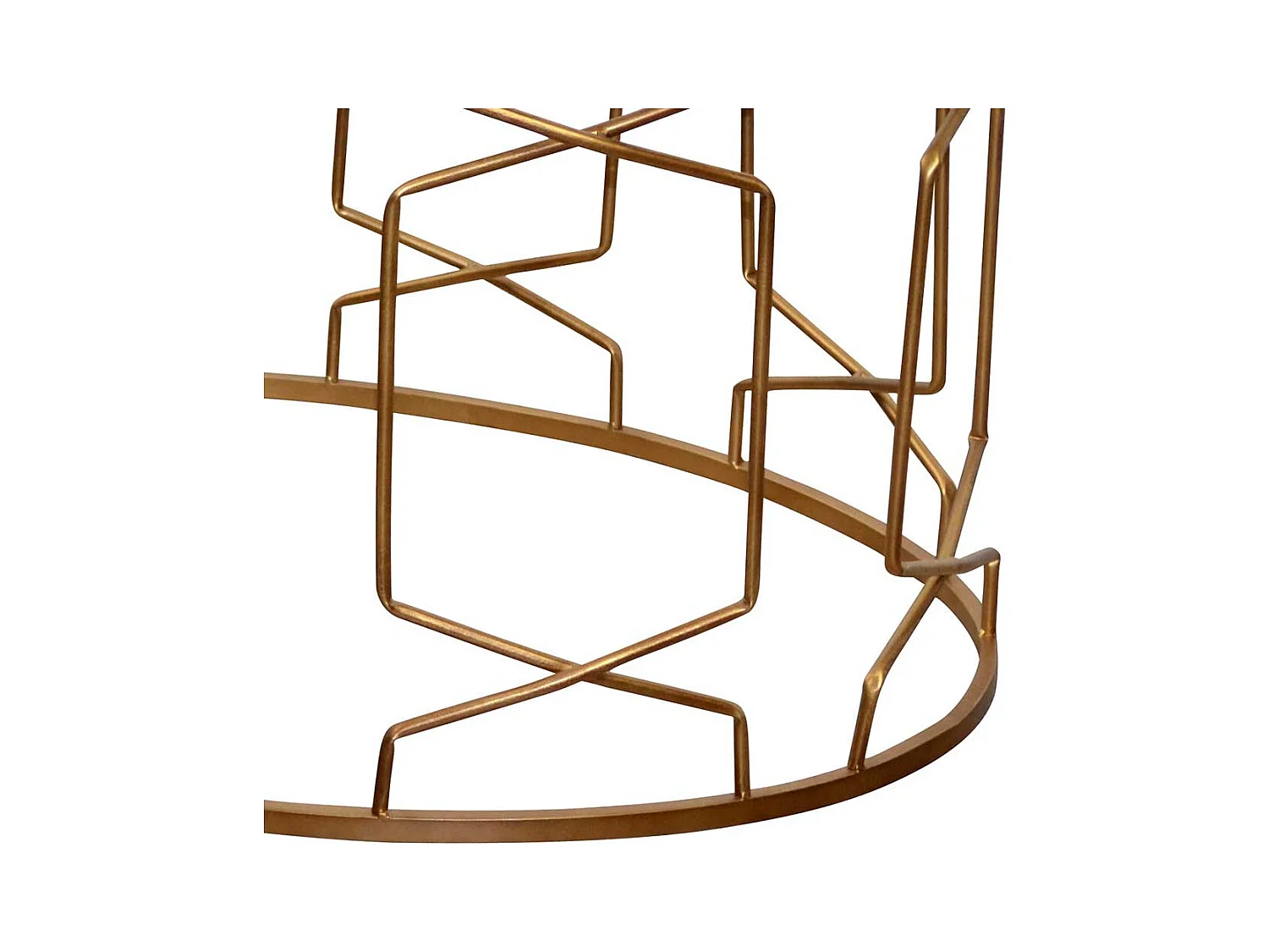 Design Couchtisch mit ovaler Tischplatte Gestell Goldfarben