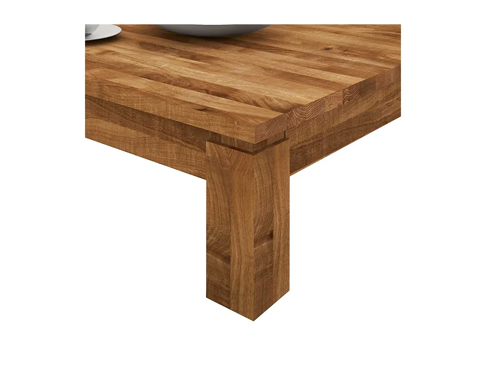 Wohnzimmertisch aus Wildeiche Massivholz 60 cm