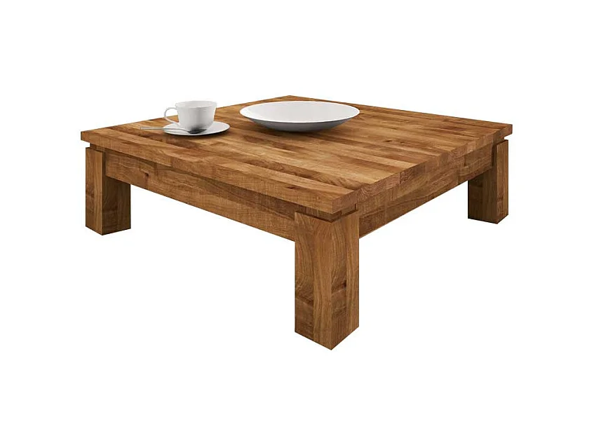 Wohnzimmertisch aus Wildeiche Massivholz 60 cm