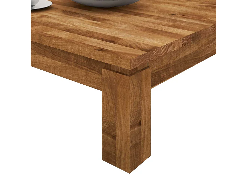 Wohnzimmertisch aus Wildeiche Massivholz 60 cm