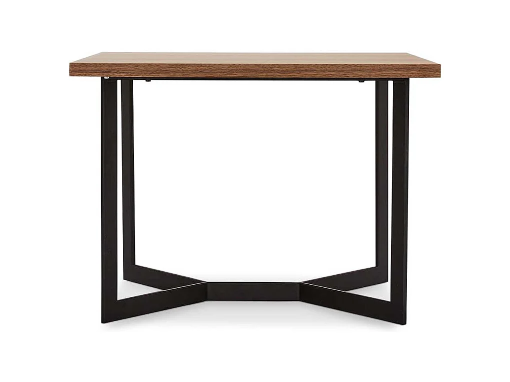 Sofatisch in Walnussfarben furniert Retrostil