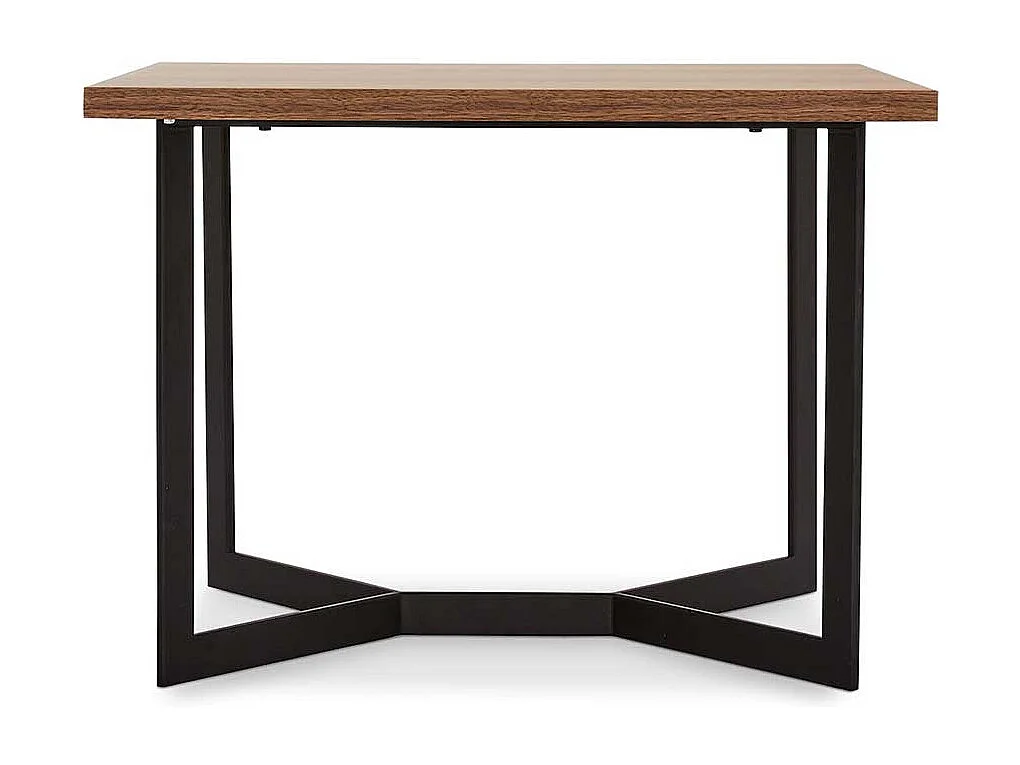 Sofatisch in Walnussfarben furniert Retrostil