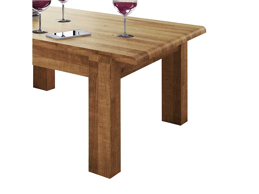 Sofatisch aus Wildeiche Massivholz Landhausstil