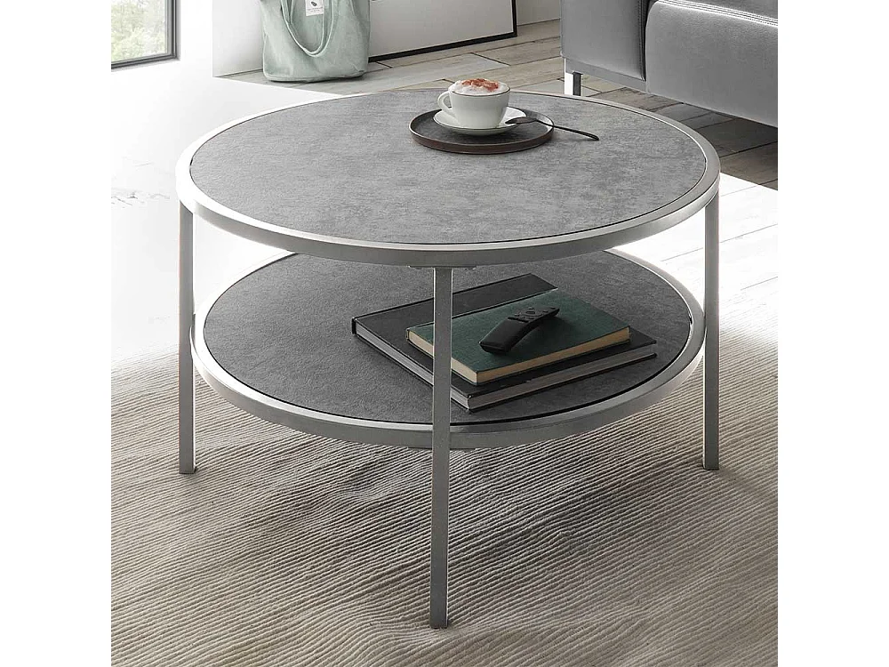 Glas Tisch Grau Platten in Keramik Optikk Sicherheitsglas