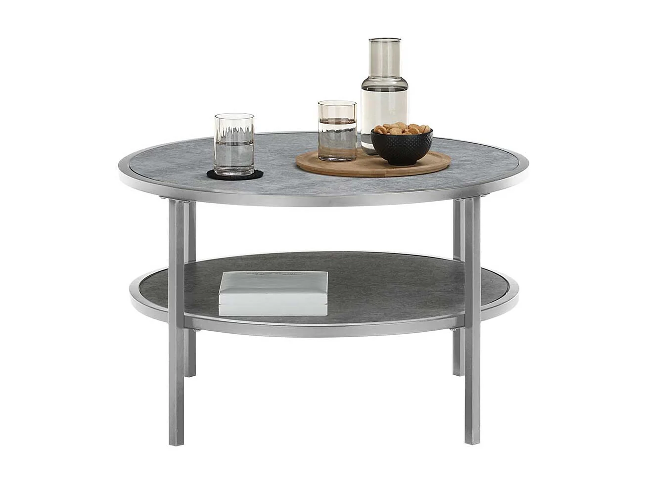 Glas Tisch Grau Platten in Keramik Optikk Sicherheitsglas