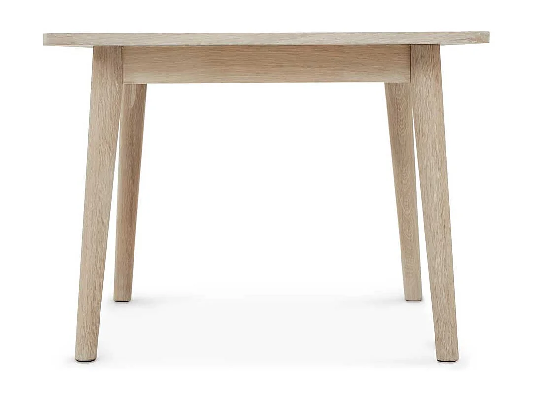 Couchtisch Sofatisch in Eiche weiß mit Vierfußgestell