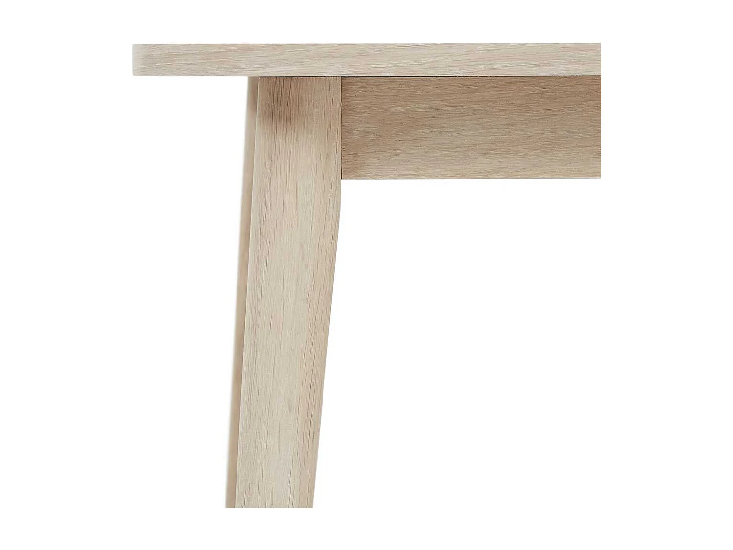 Couchtisch Sofatisch in Eiche weiß mit Vierfußgestell