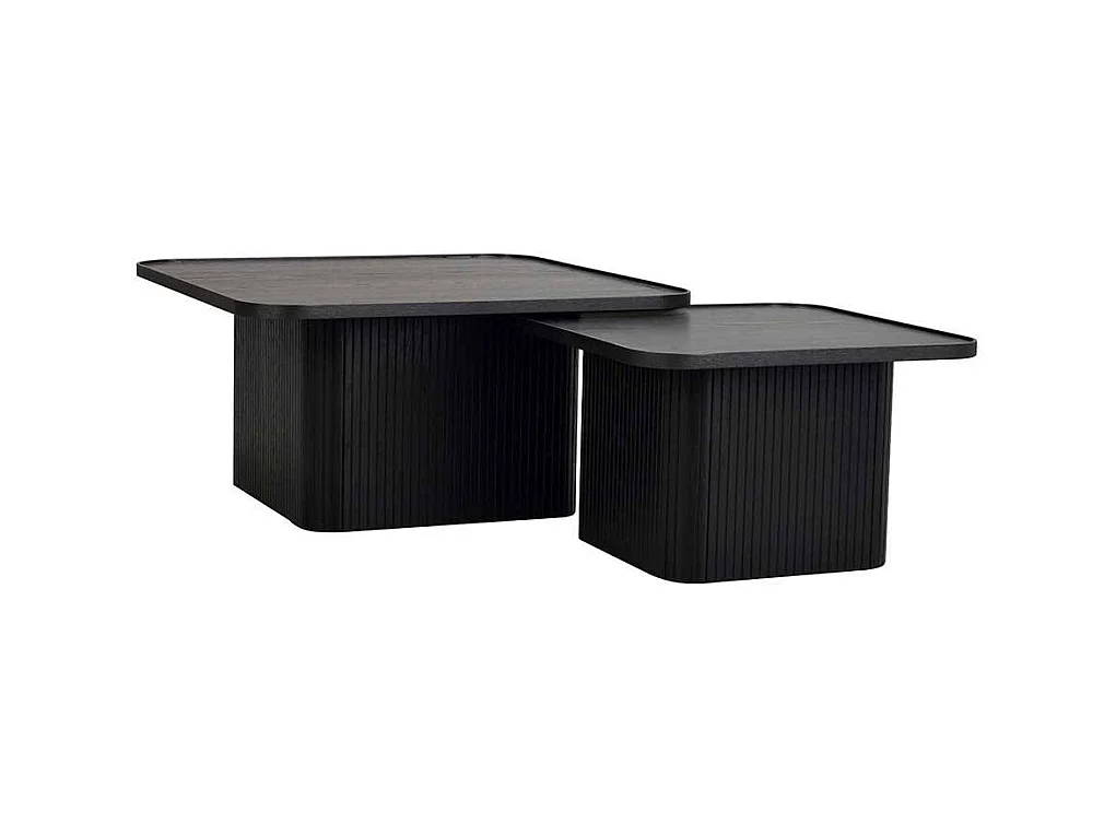 Sofatisch im 70er Jahre Stil Schwarz