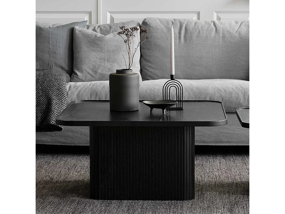 Sofatisch im 70er Jahre Stil Schwarz