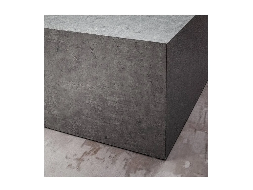Couchtisch Sofatisch in Beton Grau und quadratischer Form