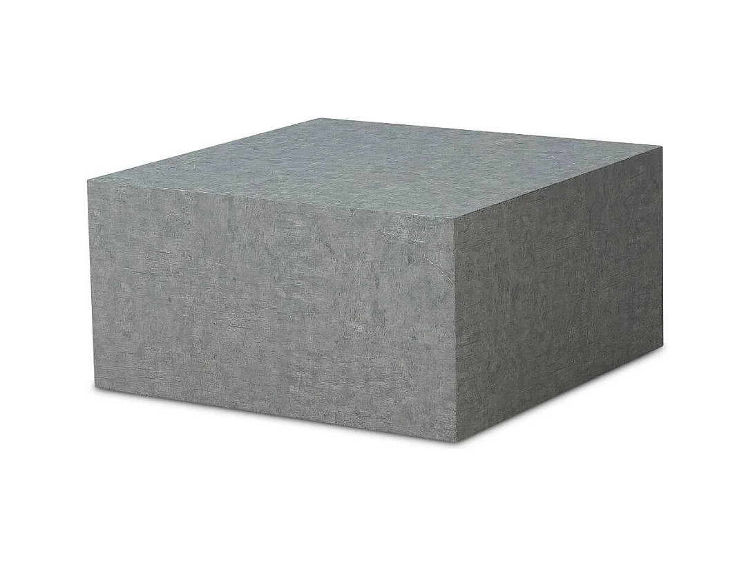 Couchtisch Sofatisch in Beton Grau und quadratischer Form