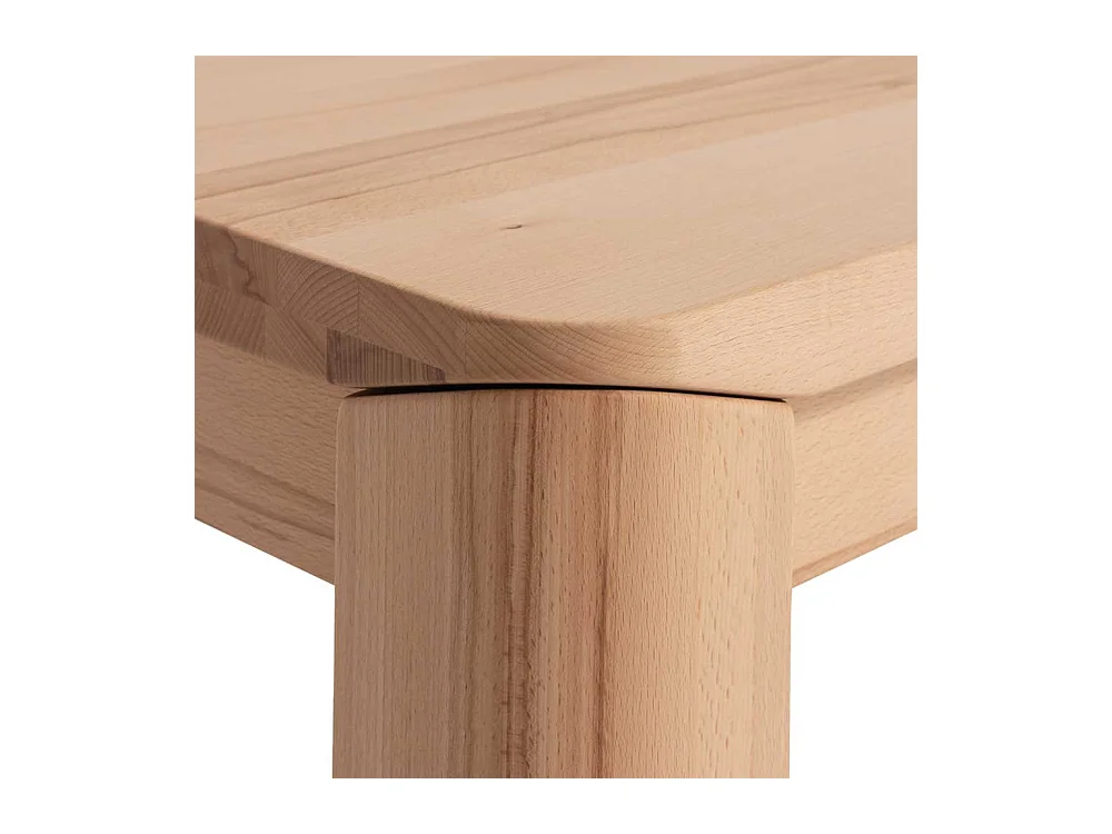 Sofatisch aus Kernbuche Massivholz 45 cm hoch