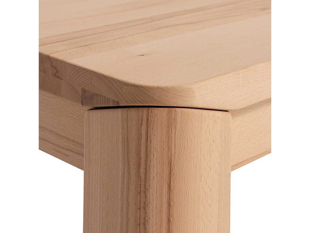 Sofatisch aus Kernbuche Massivholz 45 cm hoch