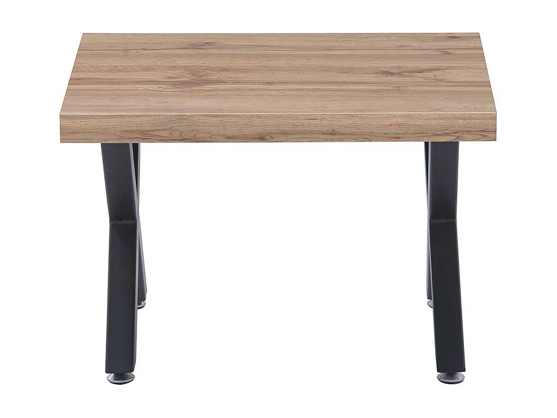 Rustikaler Couchtisch in Wildeichefarben Schwarz