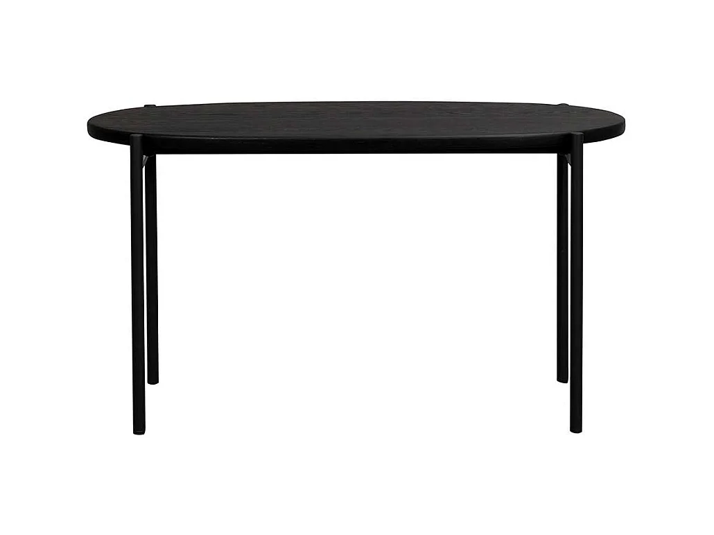 Sofatisch in Schwarz ovale Form