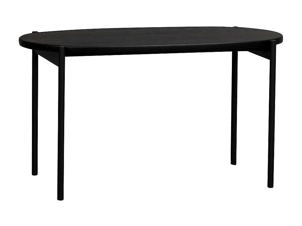 Sofatisch in Schwarz ovale Form