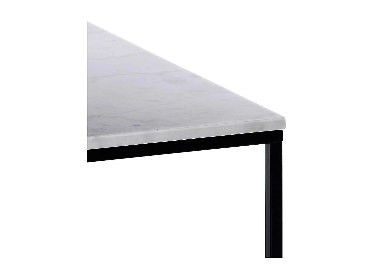 Sofatisch aus Marmorplatte Metall