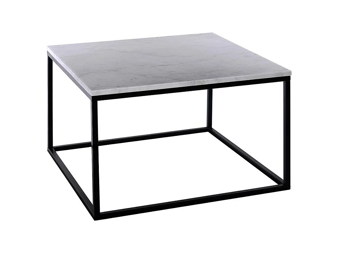Sofatisch aus Marmorplatte Metall