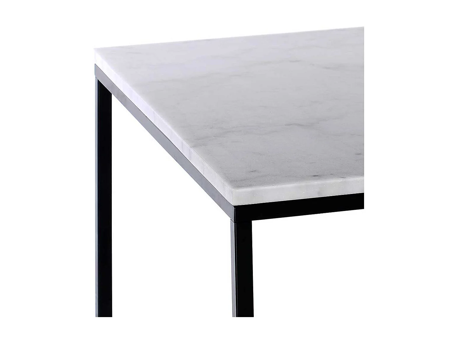 Sofatisch aus Marmorplatte Metall