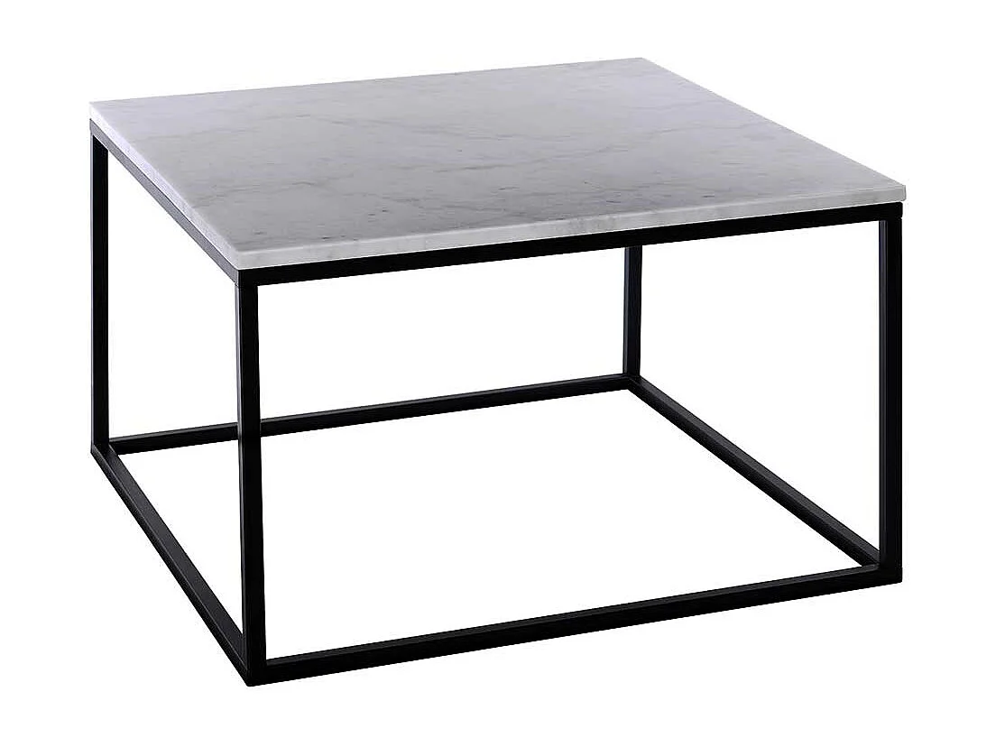 Sofatisch aus Marmorplatte Metall
