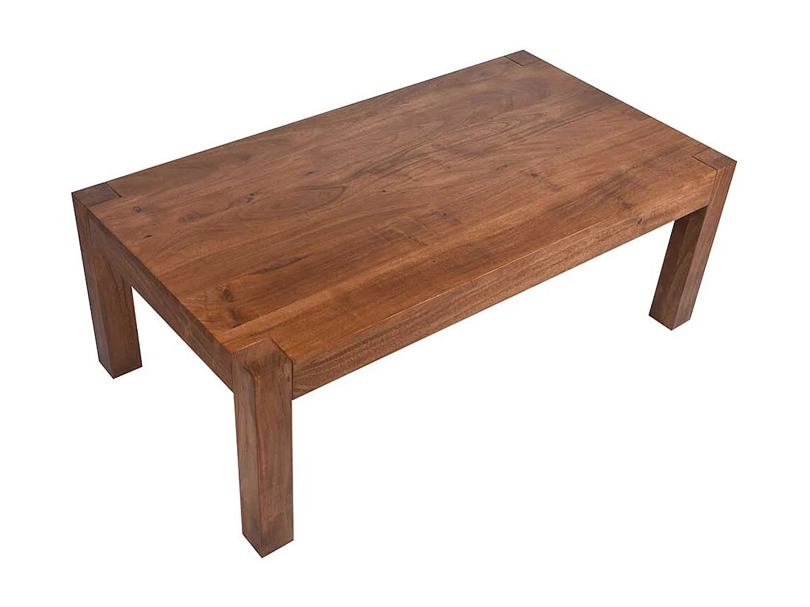 Wohnzimmertisch aus Akazie Massivholz rustikalen Landhausstil