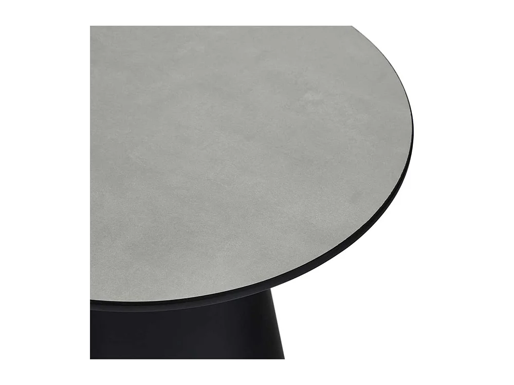 Couchtisch Sofatisch in Schwarz auf Sockelgestell