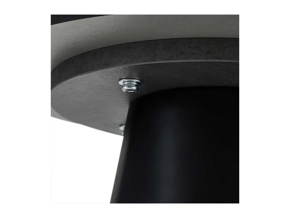 Couchtisch Sofatisch in Schwarz auf Sockelgestell