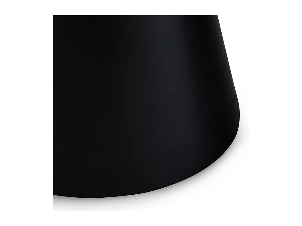 Couchtisch Sofatisch in Schwarz auf Sockelgestell