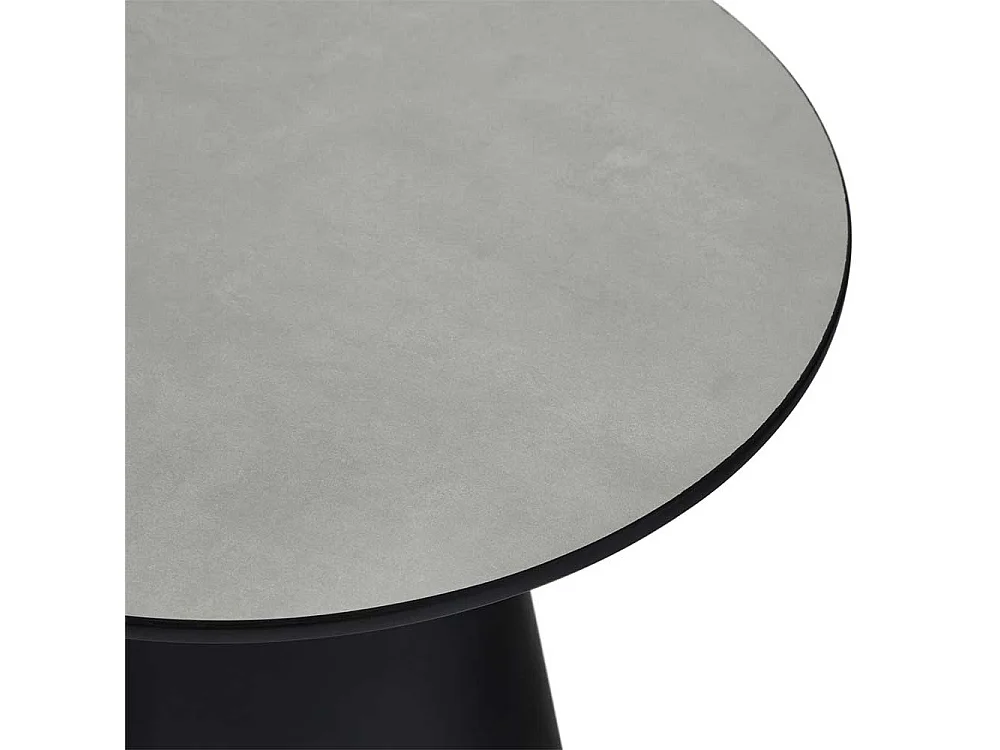 Couchtisch Sofatisch in Schwarz auf Sockelgestell