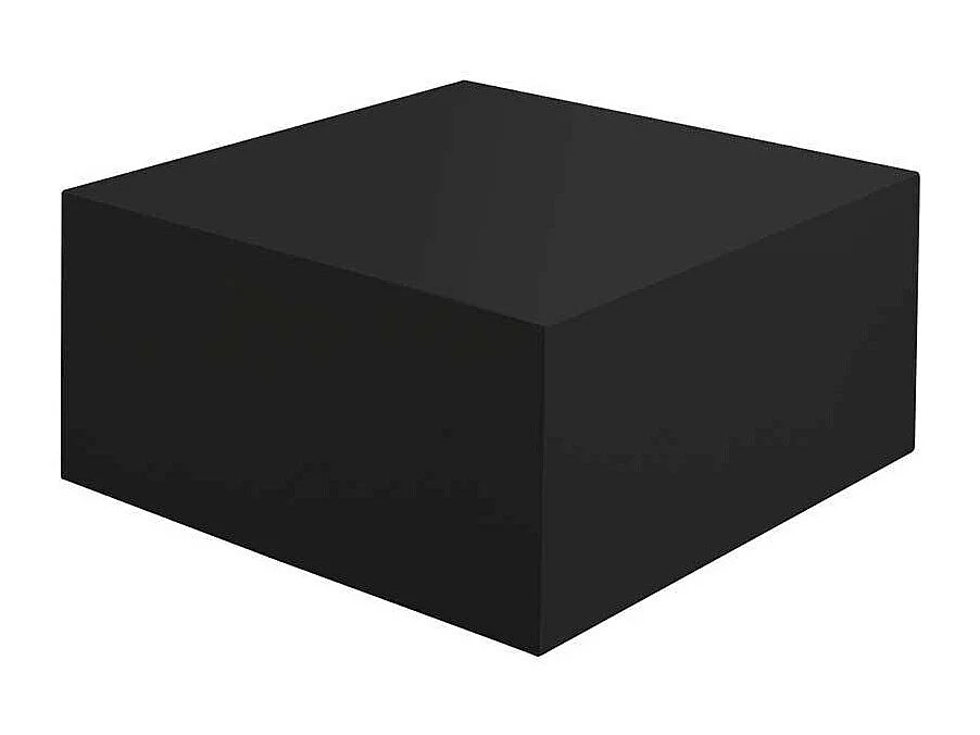 Block Couchtisch in Schwarz Hochglanz 60 cm breit