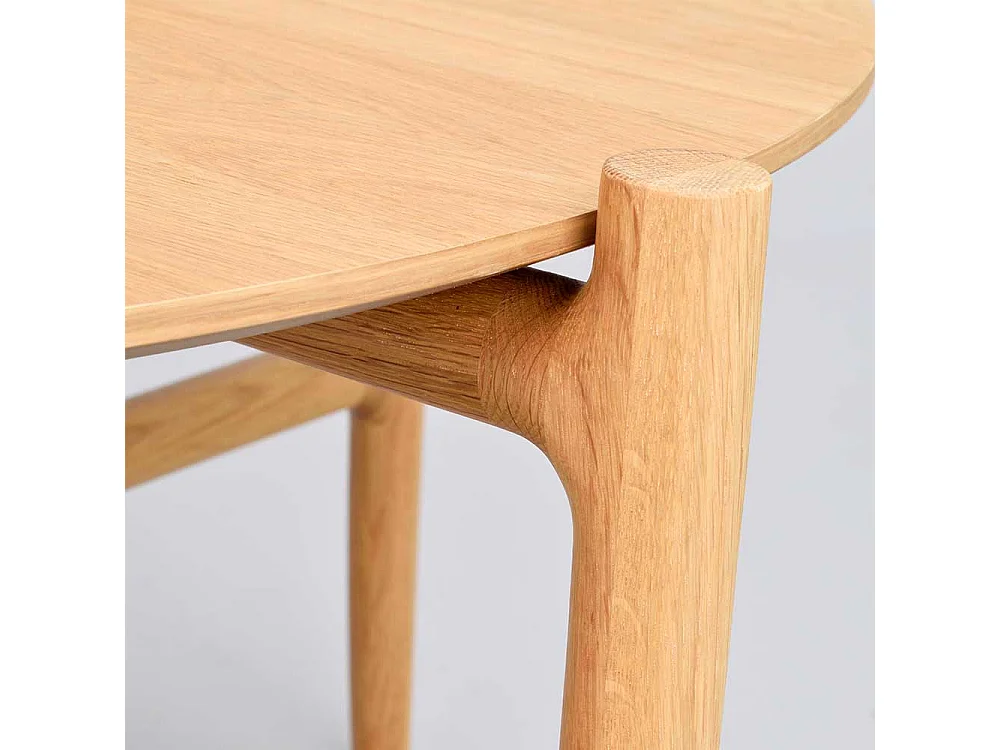 Wohnzimmertisch mit runder Tischplatte Vierfußgestell