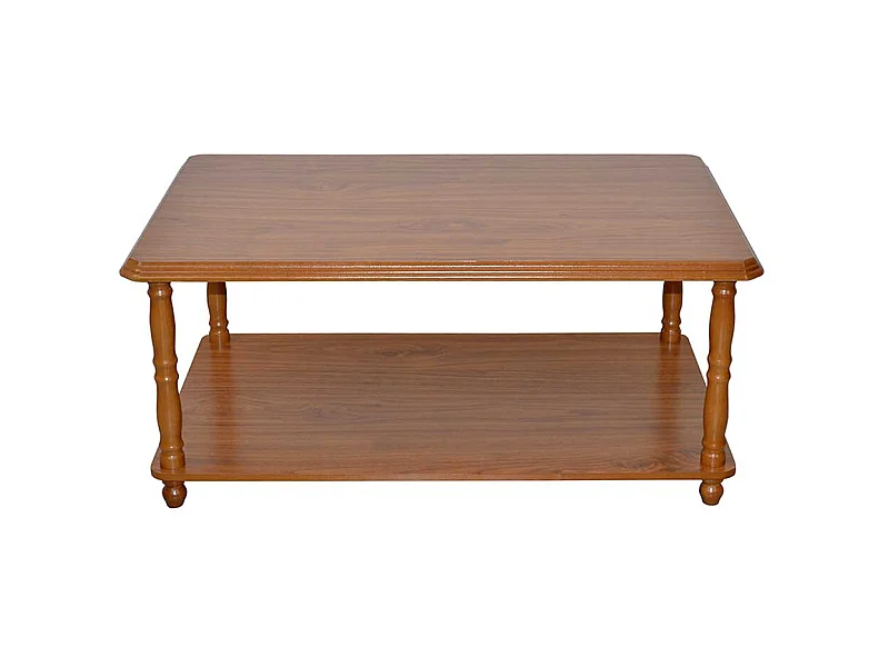 Klassischer Sofatisch in Eichefarben Gestell gedrechselt