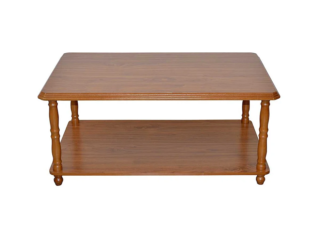 Klassischer Sofatisch in Eichefarben Gestell gedrechselt