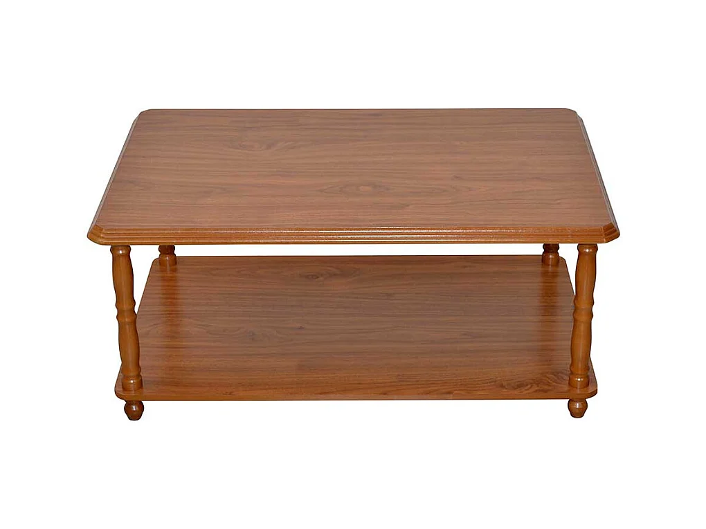 Klassischer Sofatisch in Eichefarben Gestell gedrechselt