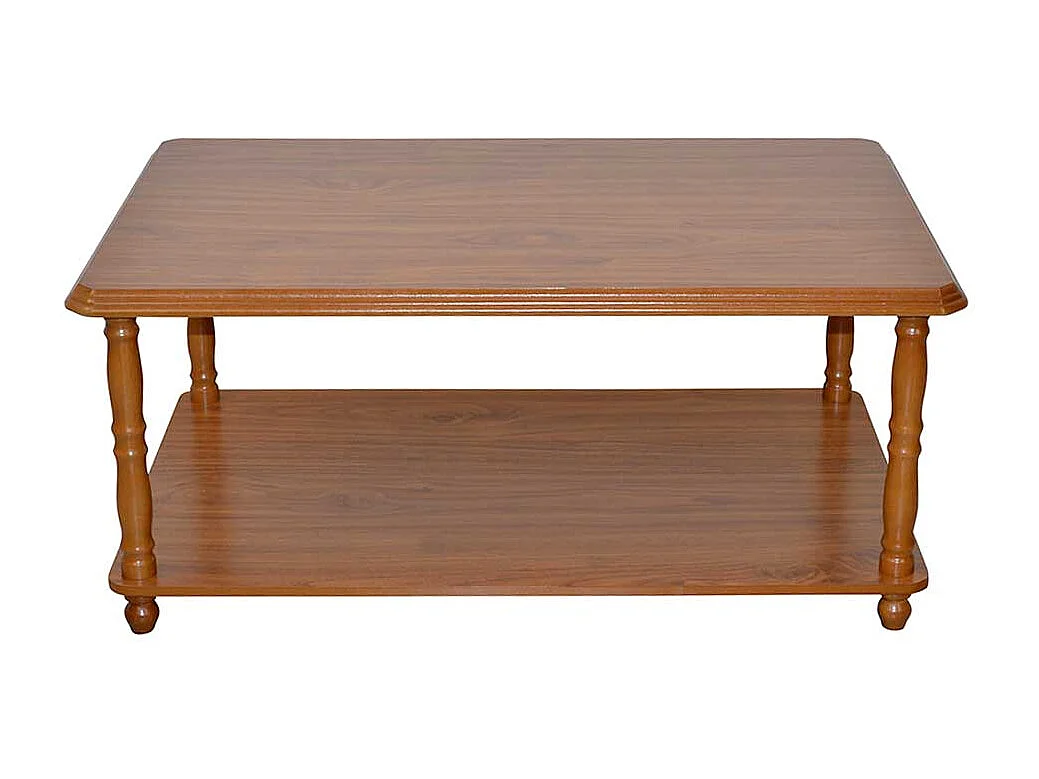 Klassischer Sofatisch in Eichefarben Gestell gedrechselt