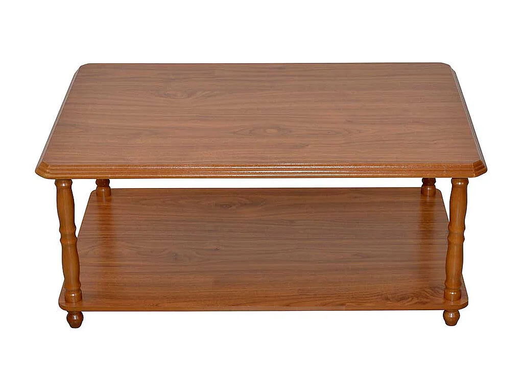 Klassischer Sofatisch in Eichefarben Gestell gedrechselt