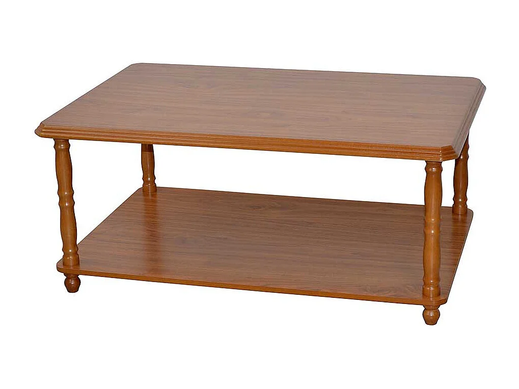 Klassischer Sofatisch in Eichefarben Gestell gedrechselt