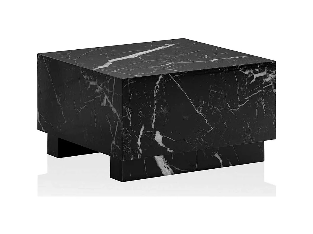 Sofatisch Couchtisch in Marmor Optik 60 cm breit