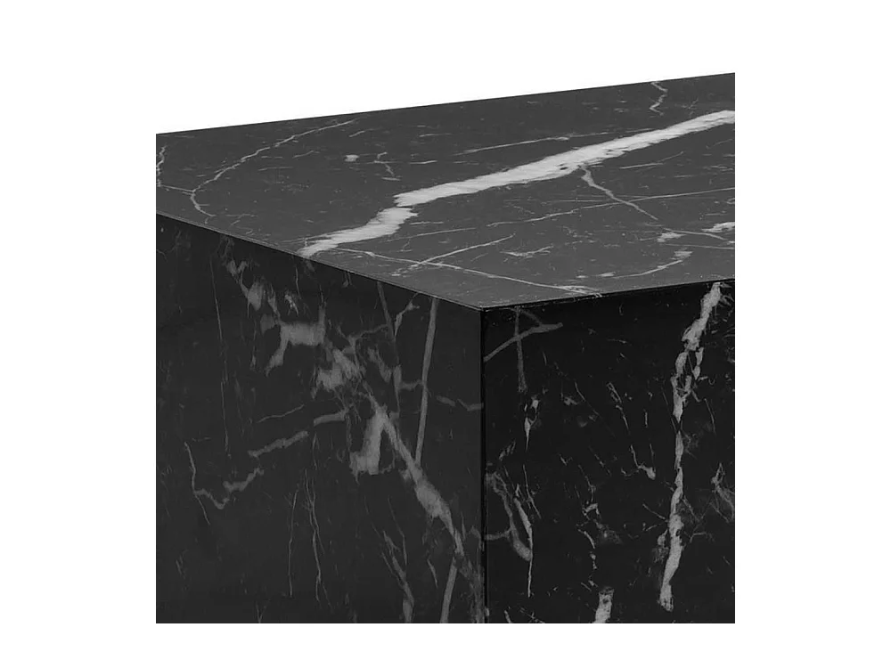 Sofatisch Couchtisch in Marmor Optik 60 cm breit