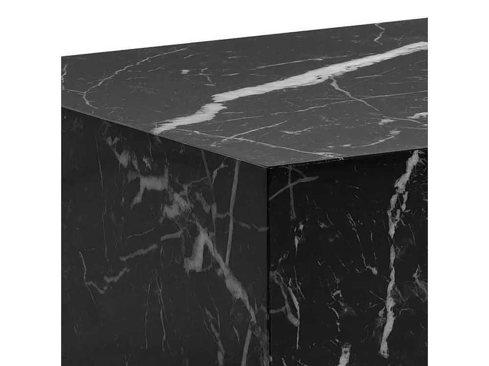 Sofatisch Couchtisch in Marmor Optik 60 cm breit