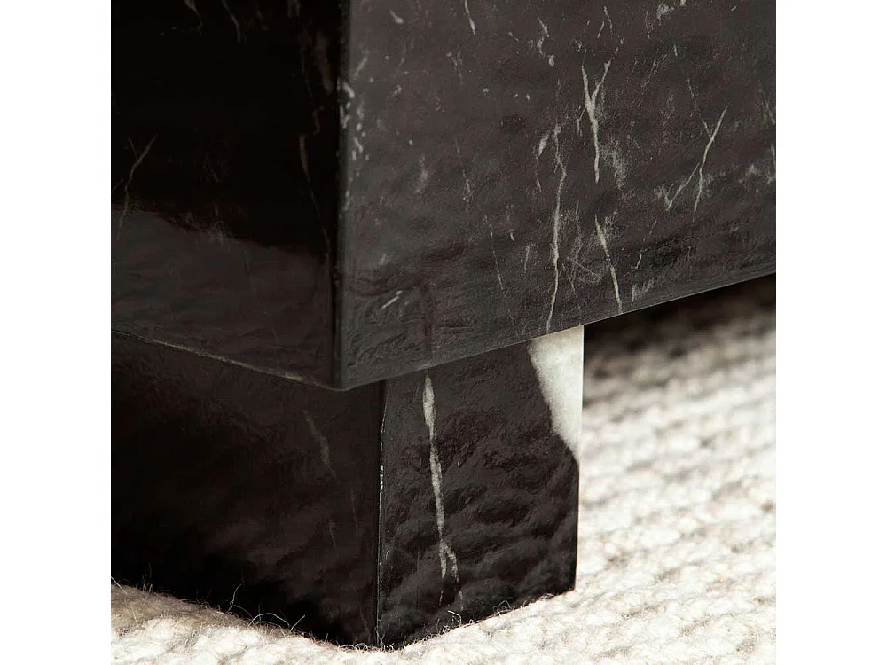 Sofatisch Couchtisch in Marmor Optik 60 cm breit