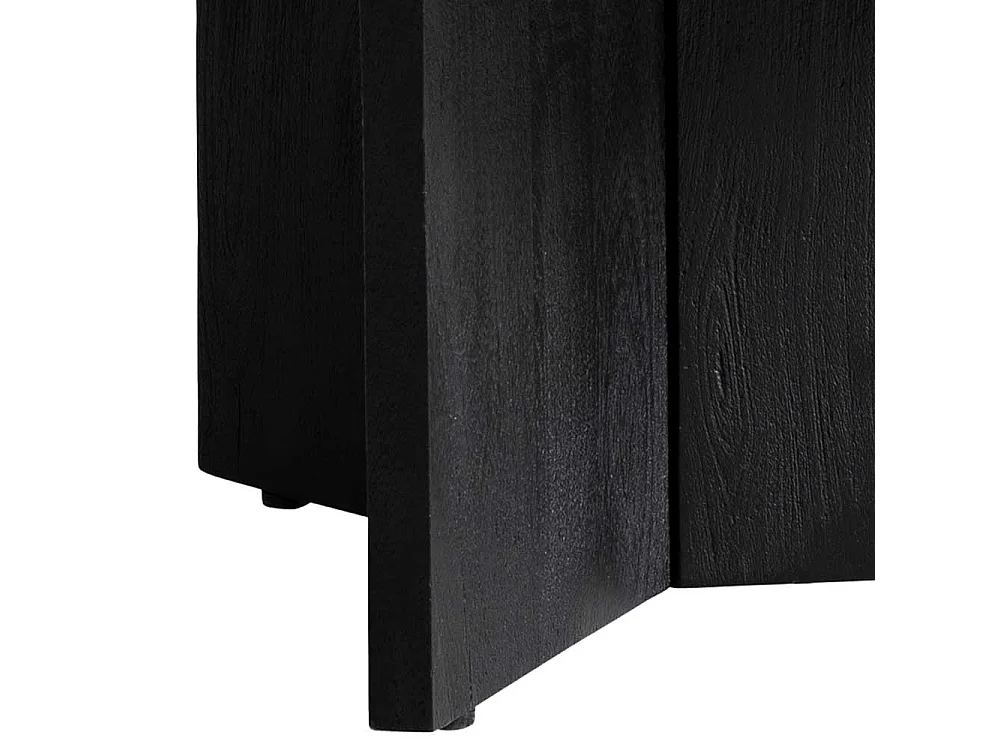 Couchtisch Sofatisch aus Massivholz in Schwarz