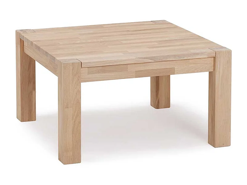 Echtholztisch für Wohnzimmer Wildeiche Massivholz