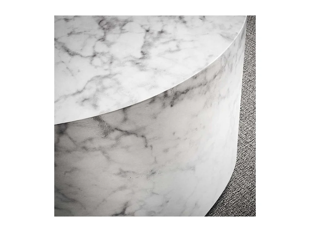 Sofatisch Couchtisch in Marmor Optik Hochglanz