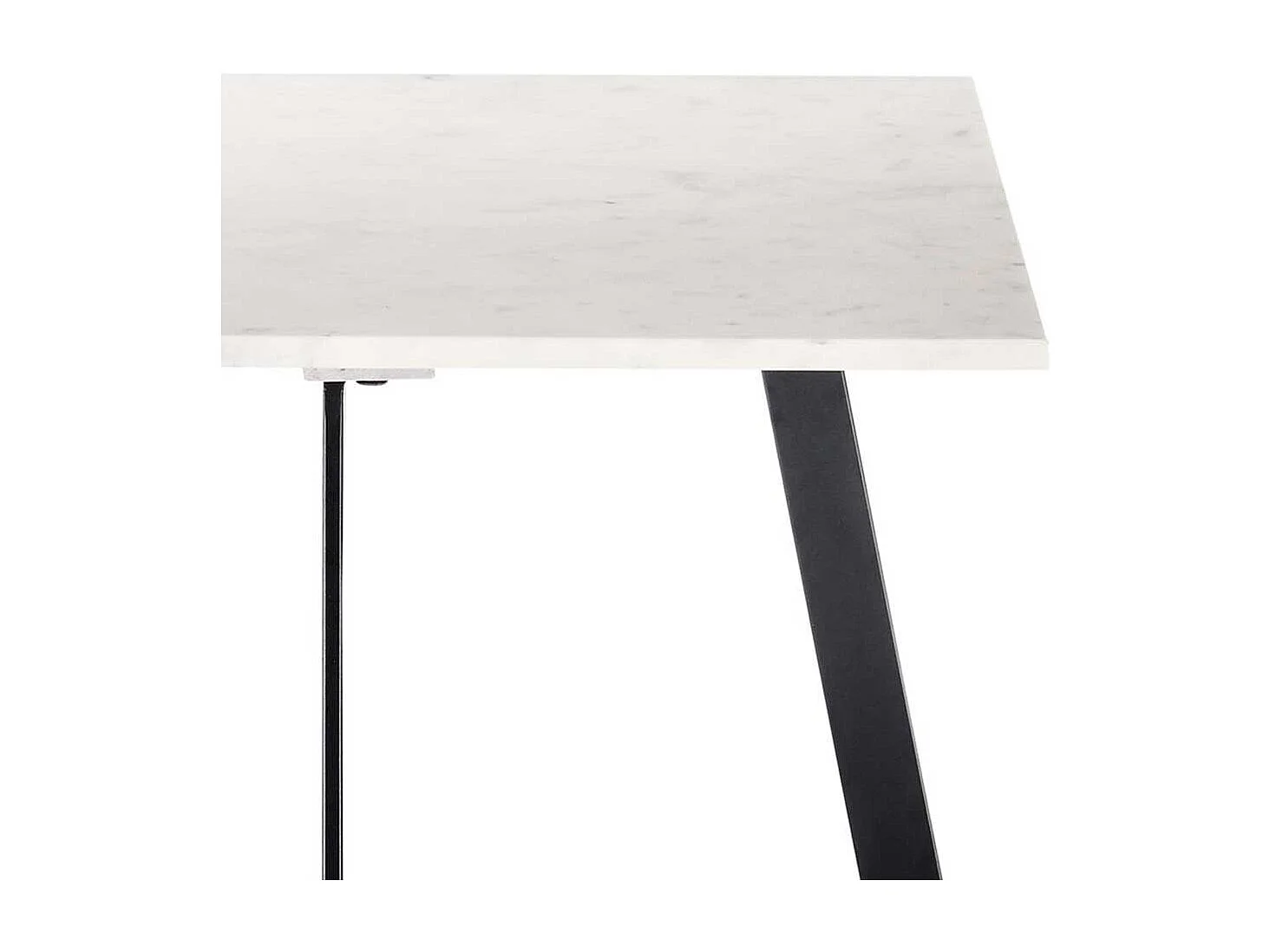 Salontisch mit quadratischer Tischplatte Marmor und Metall